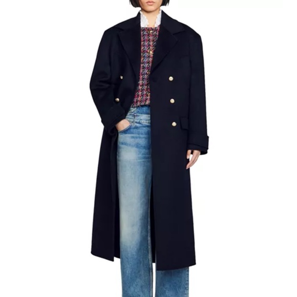 Sandro Betina Wool Coat - Picture 3 of 4